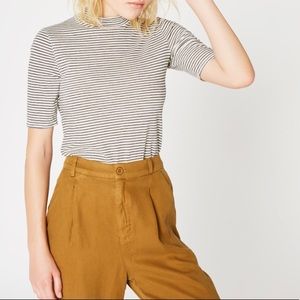 LACAUSA Sailor Mockneck Top